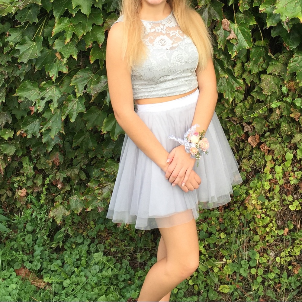 Two Piece Homecoming Dress